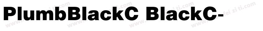 PlumbBlackC BlackC字体转换